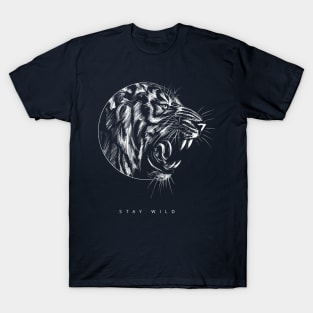 Tiger   |   Hand Drawn Illustration   |   Circle T-Shirt